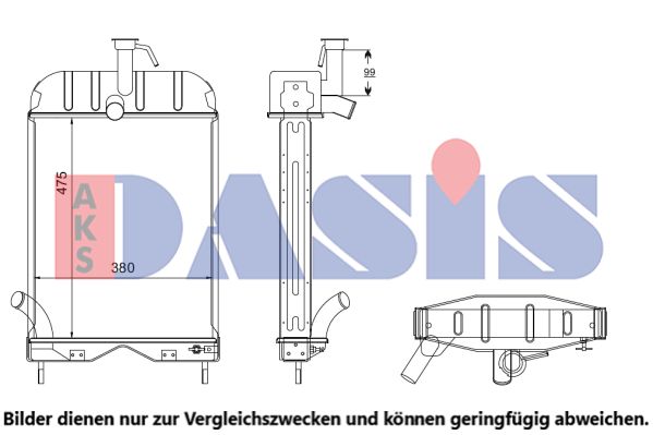 AKS DASIS Radiaator,mootorijahutus 440054N